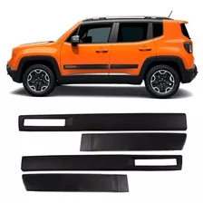 Jogo Friso Lateral Borrachão Jeep Renegade