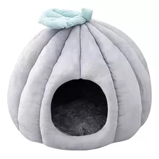 Cama Cueva Para Mascotas Estilo Calabaza Talla M Iglú Gatos