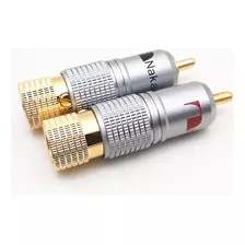 8 Conectores Rca Nakamichi (4 Vermelhos/4 Pretos)