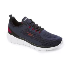 Tênis Esportivo Masculino Adrun Flex Moove 9703m-1207 Azul