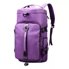 Bolsa Lado Feminina Bolsa Esportiva Mochila Academia Viagem Cor Roxo