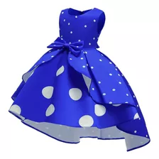 Vestido De Princesa Para Meninas Vestido Retrô De Bolinhas P