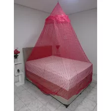 Cortinado Vermelho Para Cama Casal Solt Queen Contra Insetos