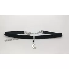 Choker Luna Con Luna Y Estrella Gotico Dark Goth