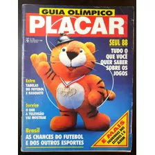 Revista Futebol Placar 951 Guia Olimpiada 1988 + Album Rara