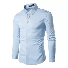 Camisa Masculina Casual De Baixo Para Cima, Camiseta Dourada