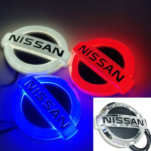 Adecuado Para Nissan 4d Led Logo Luz Blanca 11.7 * 10 Cm Foto 2