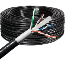 Rollo 100m Cable De Red Utp Categoria 6e Para Exteriores 