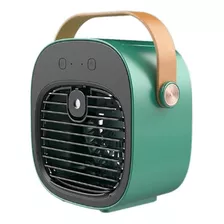 Heladera De Aire Portátil Mini Ventilador Frio Aerosoles Color Verde