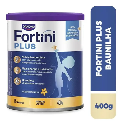 Suplemento Infantil Fortini Plus Baunilha 400g