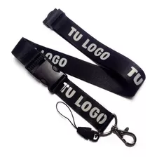 Portagafetes Lanyard De Empresa Personalizados 