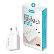  Fonte Carregador Parede Turbo 18w Kimaster T108 3.6a 1 Usb