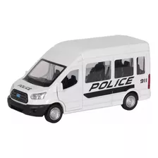 Auto De Colección Ford Transit Policía Escala 1:52 Msz