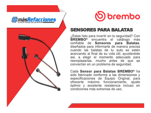 Sensor Para Balatas Delantera Mini Cooper 2010-2015 Brembo Foto 4