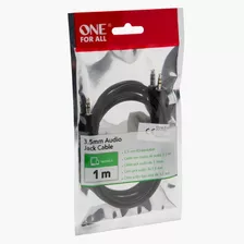 Cable Audio 3.5 Mm Negro 1 Metro Cc4060 One For All