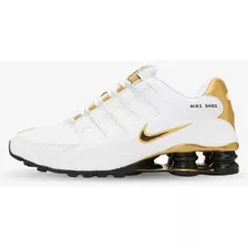 Nike Shox Nz White And Gold Original Talla: 9.5 Usa, 27.5cm