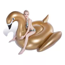 Inflable Para Alberca Con Forma De Cisne Dorado