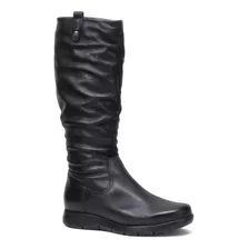 Bota Anabela Bottero Cano Alto Couro 361505 Feminino