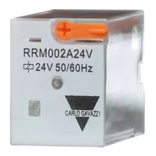 Relé Industrial 8 Pins Rrm002a Dpdt 10a 24vac Carlo Gavazzi