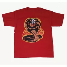 Polera Vintage Red Karate Cobra Kai 100% Algodón Serigrafia 