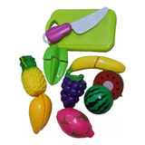 Brinquedo Kit Cozinha Frutas/vegetais C/cortes Velcro
