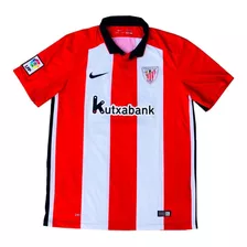 Camiseta De Athletic Bilbao, Local, Nike, Año 2015, Talla L