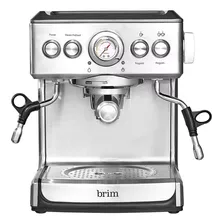 Cafetera Brim 19 Bar Espresso Maker Automática Plateada Y Ne