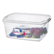 Caja Organizadora Grande Multiusos De Plástico Sanremo, 48 L, Color Transparente