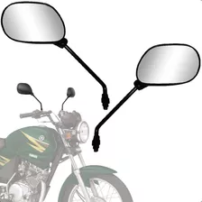 Espelho Retrovisor Modelo Original Ybr 125 2000/2008 Preto