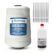 Kit Suprimentos Linha Fio Maquina De Costurar Sacaria Saco