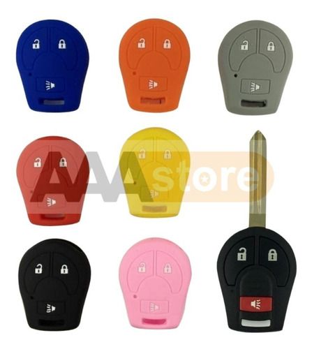 Funda Silicon Protector  Llave Nissan 3 Botones  Foto 5