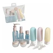 Juego Kit De Botellas Para Viaje X 11 Piezas Rellenables