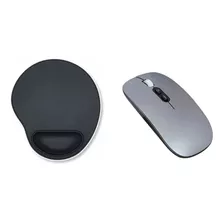 Mouse Recarregável Silencioso + Mouse Pad Para Notebook Dell