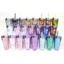 Vaso Glitter Perzonalizado 12 Pzas Mayoreo