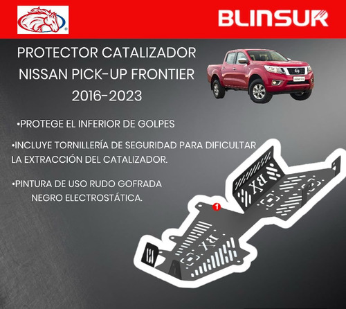Protector Catalizador Nissan  Frontier Pick-up 2016 - 2020 Foto 2