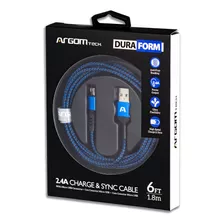 Cable Micro Usb Trenzado De Nailon Argomtech - Arg-cb-0021bl