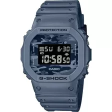 Reloj Casio G Shock Dw-5600ca 2d Caja Ø42.8mm - Impacto Color De La Malla Azul Acero Color Del Fondo Ca-2d