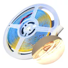 Fita Led Cob 5mts Para Perfil Sanca 12v Branco Neutro 4.000k Cor Da Luz Branco-neutro 4000k