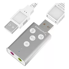 Adaptador Sonido Usb 3d Para Windows Y Mac, Plug And Play,