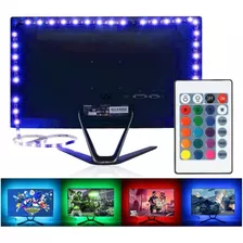 Fita Led Rgb 5050 3m Prova D'água + Controle + Adesivo!!