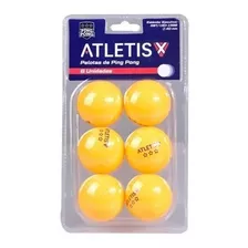 Set Pack De 6 Pelotas De Ping Pong Tenis De Mesa 3estrellas 