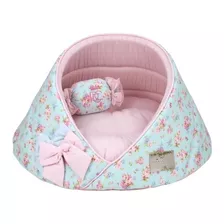 Cama Pet Tipo Caverna Doce Flor Pata Chic Para Cães E Gatos