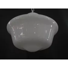 Antigo Globo Disco Voador Opalina Pendente Branco Ou Preto