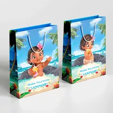 30 Sacolinha Surpresa Moana Baby Personalizada 10x15x4