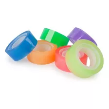 Juego De 6 Rollos De Cinta Invisible Neon St18