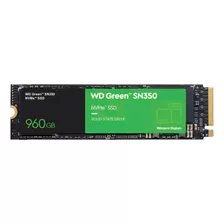 Ssd Interna Western Digital Green Ssd 960 Gb Sn350 Nvme Color Verde