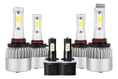 Kit De Focos Led Luz Alta Y Baja 28000 Lm 6500 K For Saturn