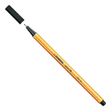 Caneta Stabilo Point 88 Hidrográfica Preta 0.4mm Escritorio Cor Da Tinta Preto Cor Do Exterior Amarelo