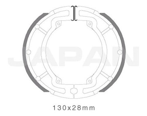Banda Freno Japan Sigma Fuzz 125 T Trasera 101012 Foto 2