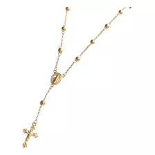 Colar Gargantilha Terço De Ouro 18k 750 45 Cm 2,4 Gr Maciço